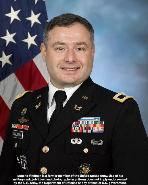 Eugene Vindman in his Army dress uniform